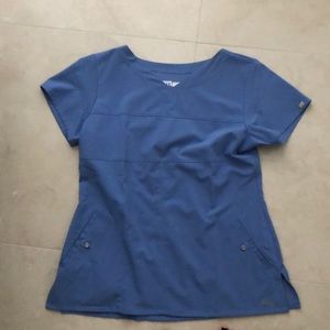 Navy Greys Anatomy scrub top